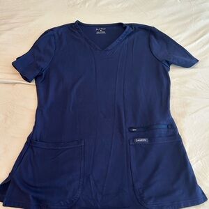 Jaanuu Navy Blue Scrub Top